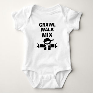 CRAWL WALK MIX Baby-Bodysuit für zukünftige DJ Baby Strampler
