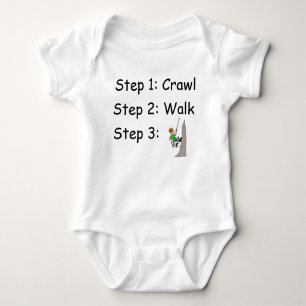 Crawl Walk Rock Climbing Baby Bodysuit Baby Strampler