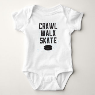CRAWL WALK SKATE ice hockey baby bodysuit gift Baby Strampler