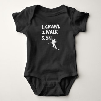 Crawl Walk Ski Baby Shirt