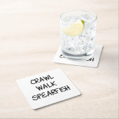 Crawl Walk Spearfish Rechteckiger Pappuntersetzer (Vor Ort)