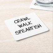 Crawl Walk Spearfish Rechteckiger Pappuntersetzer (angewinkelt)