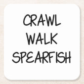 Crawl Walk Spearfish Rechteckiger Pappuntersetzer (Vorderseite)