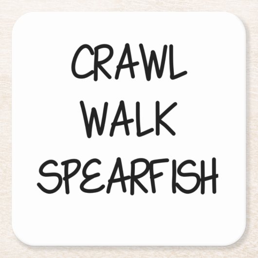 Crawl Walk Spearfish Rechteckiger Pappuntersetzer (Vorderseite)