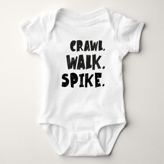 Crawl Walk Spike - Volleyball Baby Baby Strampler (Vorderseite)