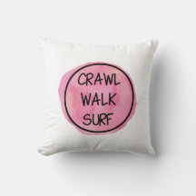 Crawl Walk Surf mit rosa Design