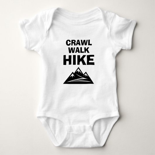 Crawl Walk Wandern lustige Wanderkarosserie Baby Strampler (Vorderseite)
