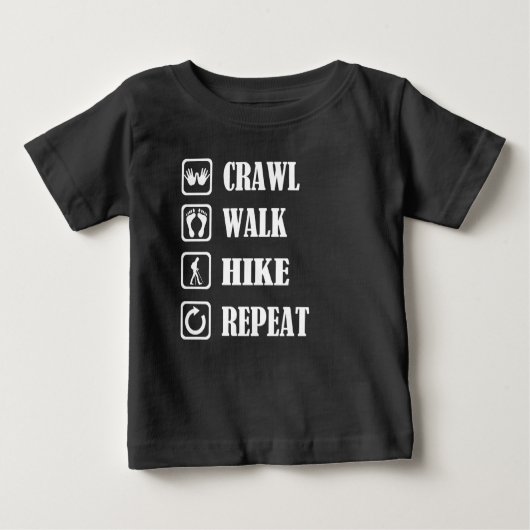 CRAWL WALK WANDERUNG BABY T-SHIRT (Vorderseite)