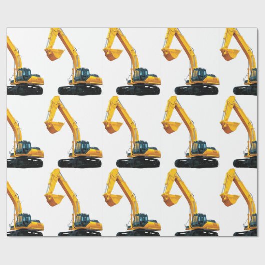 Crawler-Ausgrabungsbild für glänzendes Papier Geschenkpapier (Flach)