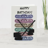 Crawler Crane Birthday Card Vintag Karte (Vorderseite)