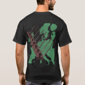 Crawler Crane Map of Europe Operating Engineer T-Shirt (Rückseite)