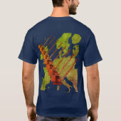 Crawler Crane Map of Europe Operating Engineer T-Shirt (Rückseite)