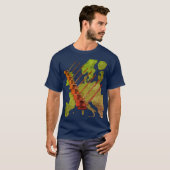 Crawler Crane Map of Europe Operating Engineer T-Shirt (Vorne ganz)