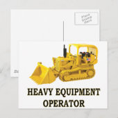 CRAWLER LOADER POSTKARTE (Vorne/Hinten)