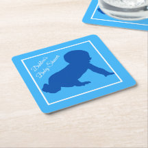 Crawling Baby Blue Baby Dusche
