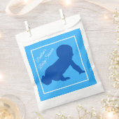 Crawling Blue Baby Dusche Geschenktütchen (Ausgeschnitten)