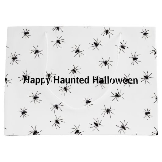 Crawling Spiders Halloween Große Geschenktüte (Vorderseite)