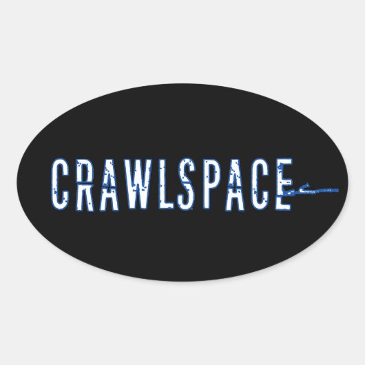 Crawlspace Oval Sticker - Glossar (Vorderseite)