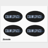 Crawlspace Oval Sticker - Glossar (Blatt)