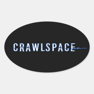 Crawlspace Oval Sticker - Glossar