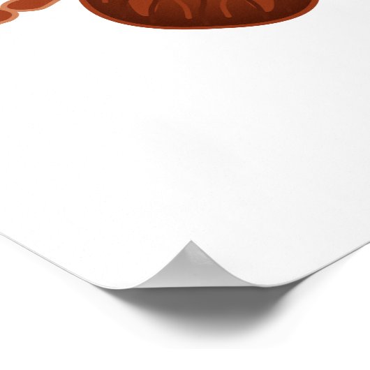 Crawly Realistic Tick Illustration Poster (Ecke)