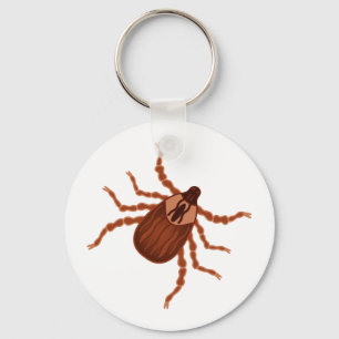 Crawly Realistic Tick Illustration Schlüsselanhänger