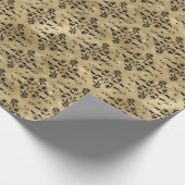 Crawly Spider Floral Halloween Muster Geschenkpapier (Ecke)