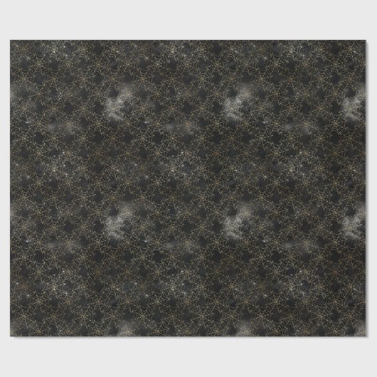 Crawly Spider WebHalloween-Muster Geschenkpapier (Flach)