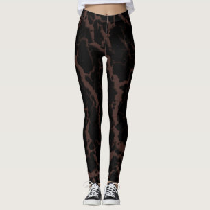 Crawn Space Lava - Brown Leggings