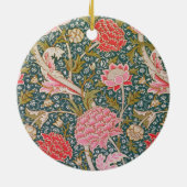 Cray - Art nouveau floral print by William Morris Keramik Ornament (Hinten)