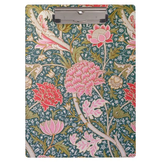 Cray - Art nouveau floral print by William Morris Klemmbrett (Vorderseite)