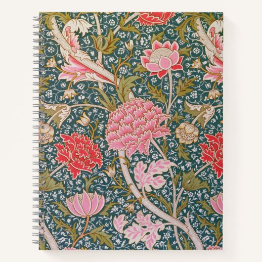 Cray - Art nouveau floral print by William Morris Notizblock (Vorderseite)
