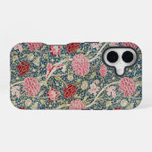 Cray Botanical Pattern Morris William Floral iPhone 16 Hülle (Rückseite (Horizontal))