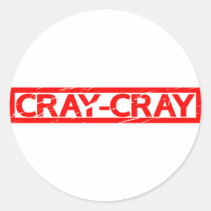 Cray-Cray-Briefmarke Runder Aufkleber