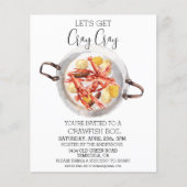 Cray Cray Crawfish Boil Seafood Einladung (Vorderseite)