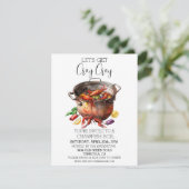 Cray Cray Crawfish Boil Seafood Einladung (Stehend Vorderseite)