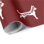 Cray Cray Crazy Belgium Malinois Geschenkpapier (Rolleneckpunkt)