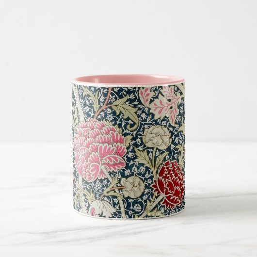 Cray Design (von William Morris) Zweifarbige Tasse (Mittel)