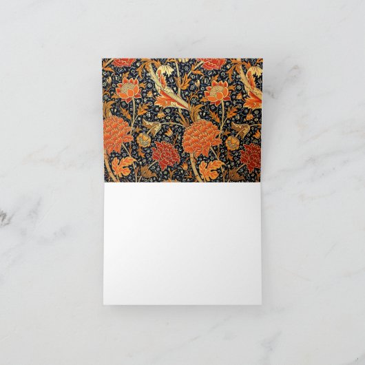 Cray, ein schönes William Morris-Design, Dankeskarte (Innenseite)