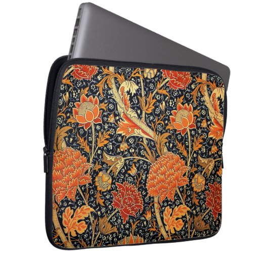 Cray, ein schönes William Morris-Design, Laptopschutzhülle (Vorne Rechts)