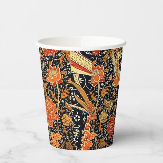 Cray, ein schönes William Morris-Design, Pappbecher (Links)