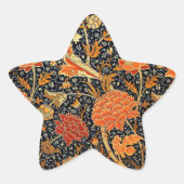 Cray, ein schönes William Morris-Design, Stern-Aufkleber (Vorderseite)