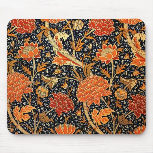 Cray, famous pattern by William Morris Mousepad (Vorne)