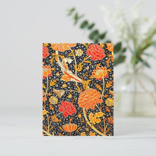 Cray Floral Postkarte (Stehend Vorderseite)