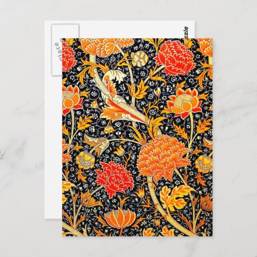 Cray Floral Postkarte (Vorne/Hinten)