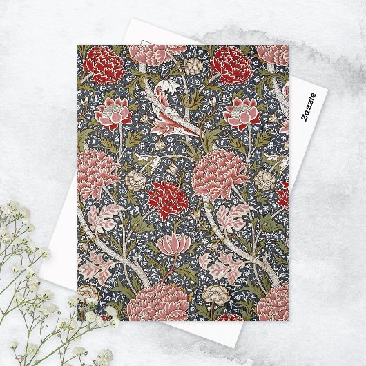 Cray Floral Textile Pattern William Morris Postkarte