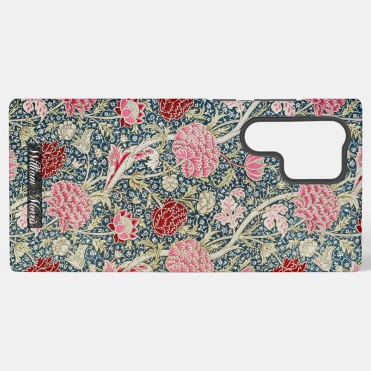Cray Pattern - Blume & Blätter - William Morris Samsung Galaxy Hülle (Rückseite (Horizontal))