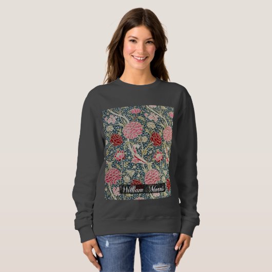 Cray Pattern - Blume & Blätter - William Morris Sweatshirt (Vorne ganz)