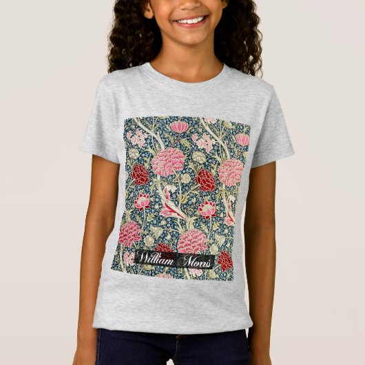 Cray Pattern - Blume & Blätter - William Morris T-Shirt (Vorderseite)