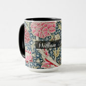 Cray Pattern - Blume & Blätter - William Morris Tasse (Vorderseite Links)
